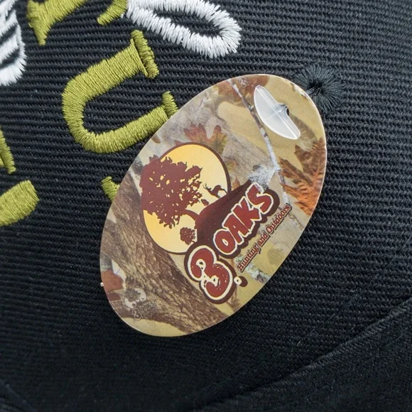 ‼️SOLD‼️ 3 Oaks Embroidered Bass “Shut Up and Fish” Baseball Hat - Adjustable - Picture 9 of 11